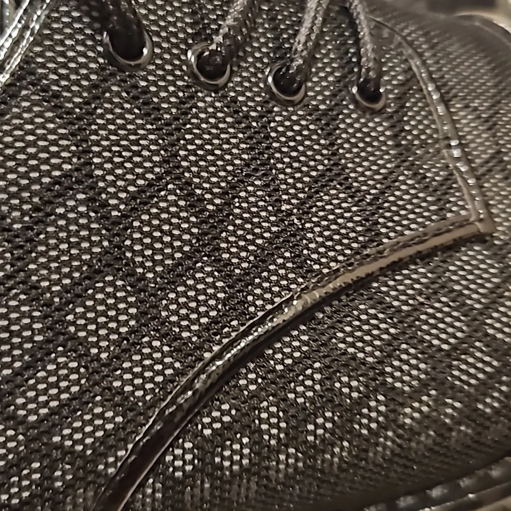 KAT MACONIE | Black Mesh Platform Oxfords in Size US 10